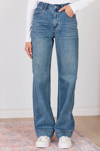 Dark Wash Loose Fit Jeans