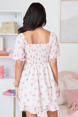 Ivory Floral Dress